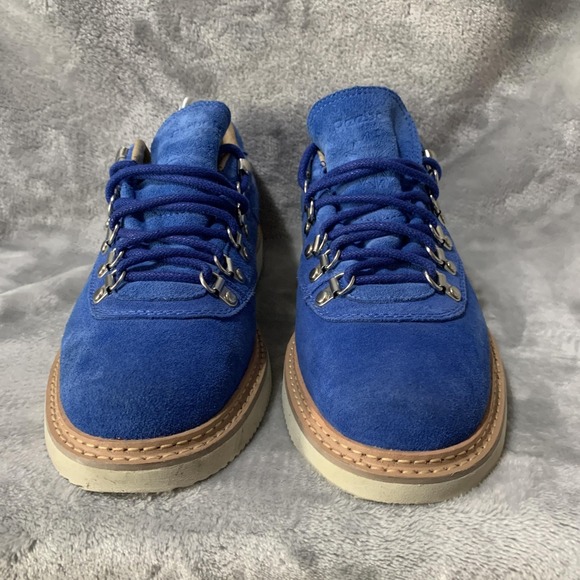 Reebok Other - Reebok Exofit RW Boots Mens Size 7.5 Blue Suede Hiking Vibram Trail Outdoor Rare